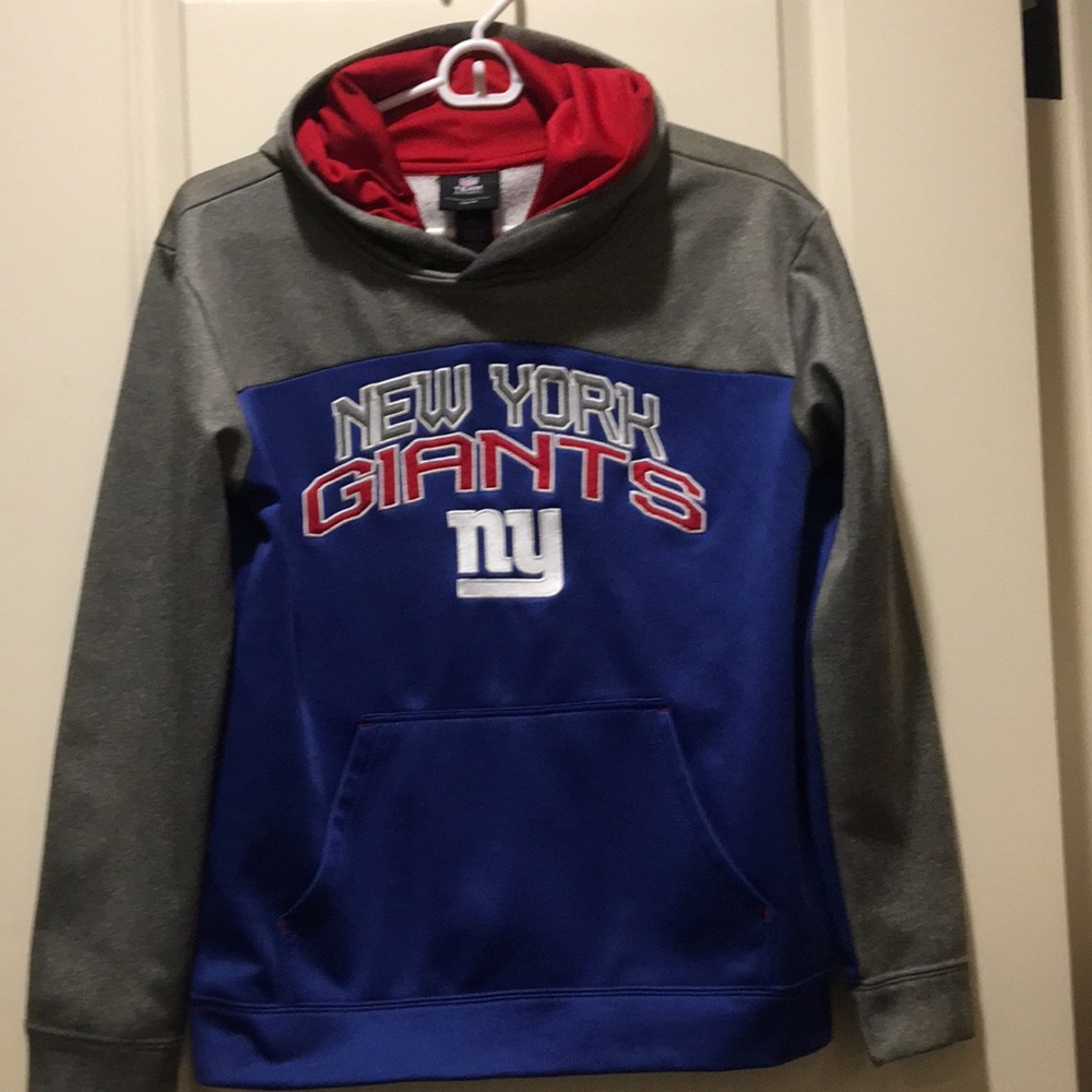 NFL Apparel kids NY Giants embroider pullover Hoodie jacket youth size (14/16)